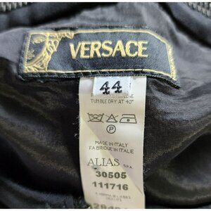 Versace Black Wool Skirt US 8‎ IT 44 – Flap Pockets